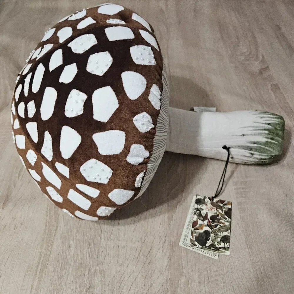 John Derian Mushroom Velvet Pillow 14